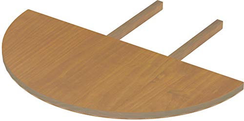 Ansteckplatten Set 60x120 Rund Eiche Natur Rio Classico oder Rio Kanto Pinie 2X Tischverlängerung Echtholz Größe & Farbe wählbar für Esszimmertisch Tisch ausziehbar Brasilmöbel