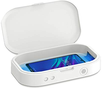Esterilizador Ultra Violet CC19 Pro elimina el 99% de las bacterias para todo tipo de objetos: teléfonos móviles, auriculares, llaves, gafas. Función aromaterapia