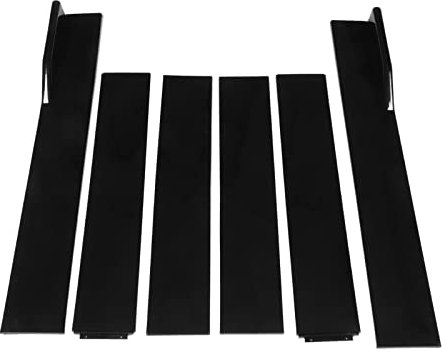 Faldón Lateral Universal, 6 uds. ABS Negro Flexible de Alta Dureza Antiarañazos Exterior Lado Inferior Inferior para Automóvil