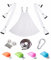 BABANI Yoga Hängematte Set Hängematten Hammock Swing Therapieschaukel Schaukeltuch Yogagurt Hängetuch Inversion (Weiß)