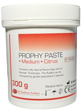 Dental Citrus Flavour Medium Prophylaxis 300g Prophy Paste Prophylaxis Teeth Polishing Cleaning Stain Removal