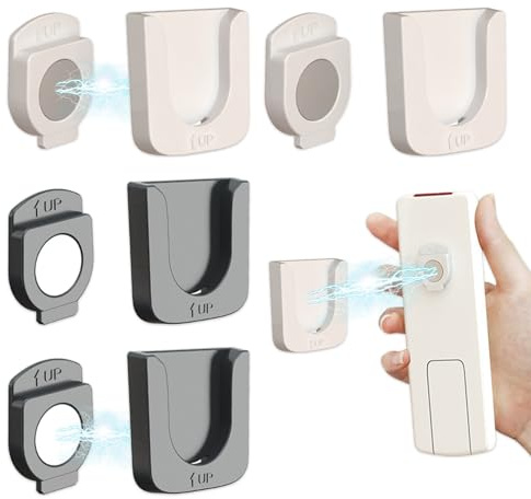 Plstod 4 Stück Magnetische Fernbedienungshalter, Starker Magnethalterung Wandhalterung Fernbedienung, Fernbedienung Halterung Wand für Zuhause Büro, Fernbedienungshalter mit Selbstklebender Rückseite