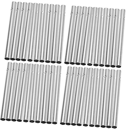 CIYODO 40stücke Aluminium Windspiel Röhren DIY Windspiel Zubehör Für Garten Und Terrasse Für Handgefertigte Klangspiele Entspannende Klänge Im Freien