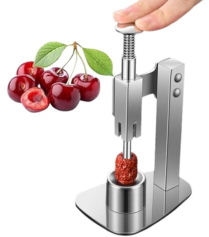 Dénoyauteur De Cerises, Appareil Combiné Pour Prunes Et Cerises, Lames Robustes En Acier Inoxydable, G-raines Extracteur Pour Cherry Pitter Dénoyauteur Cerise