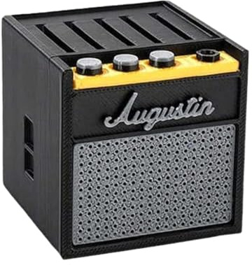 Jubepk Gitarrenplektren-Halter, Akustikgitarren-Plektrum, Verstärker-Lautsprecher-Stil, Aufbewahrungsbox, Vitrine, ideal für die Organisation von Plektren, ideal für Instrumenten-Enthusiasten und