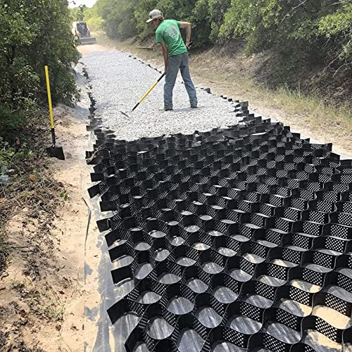Geogrid Kiesgitter für stabile Stützmauerverstärkung und durchlässige Pflastersteine, externe Auffahrt, Weg, Untergrundarbeiten