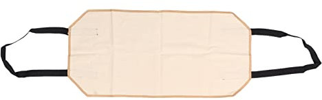 Grande carrello in tela di legna da ardere per carrier portatile portatile a prova di usura portatore di legna da ardere per camino esterno da campeggio esterno per utensili da (Beige)