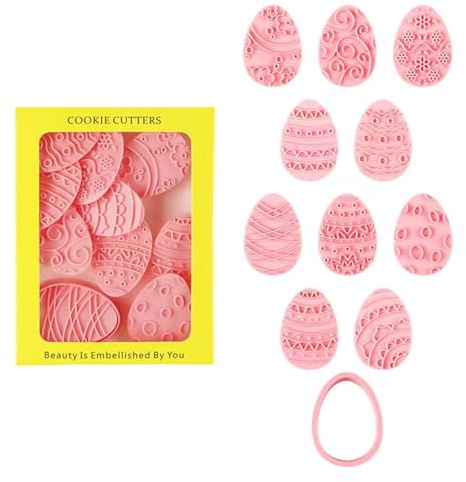 Food Grade Biscuit Moulds Eggs Shape Biscuit Cutter Easters Series Small Cookie Molds Suitable for Special Greetings