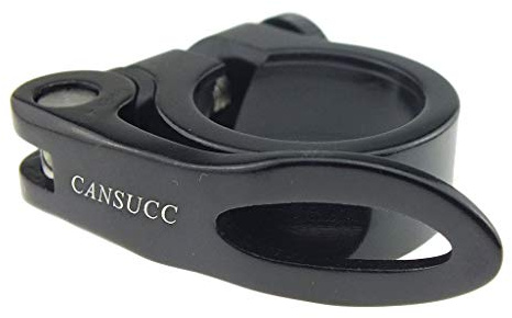 Collier de serrage pour tige de selle de 30 mm à dégagement rapide pour VTT et vélo de route Noir