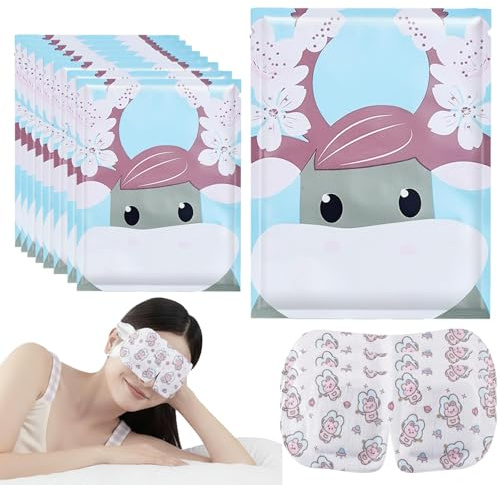 40 PCS Steam Eye Masks, Disposable Unscented Warm Moist Heat Eye Compress for Dry Eyes, Stress, Puffiness, Fatigue & Migraine Relief, Self-Heating Warming Eye Masks for Travel, Relaxation & Sleep