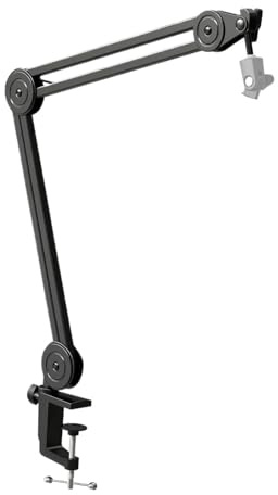 mic stand, Microphone Arm Boom, Suspension Stand-Heavy Duty With Desk Clamp For Gaming, Streaming, Podcasting, Recording,parts(BM63)