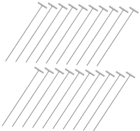 LALAFINA Barres D'entrée en Fer T pour Cage à Pigeons, Lot de 20 Pièces, Accessoires Robustes pour Porte de Pigeonnier, Fourniture pour Pigeons Voyageurs, Barres de Porte Sécurisées