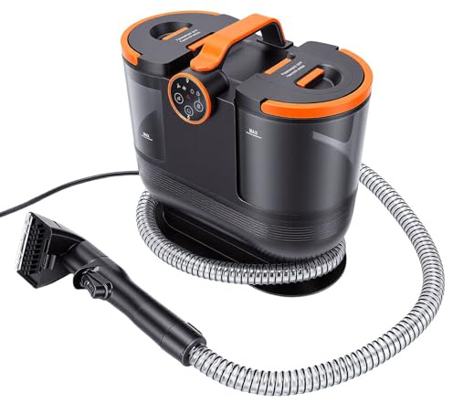 Luocute Pulitore per Tappeti Portatile, Macchina per la Pulizia dei Punti 1700W 16KPa con Funzione Vapore per Scale di Animali Domestici, Sedili per Auto, Divani, Mobili, Pulizia Profonda