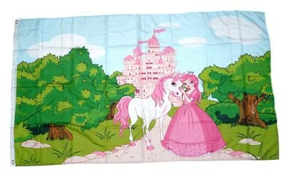 FahnenMax Flagge/Fahne Prinzessin Pferd 90 x 150 cm