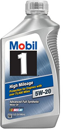Mobil 1 (120455-6PK) High Mileage 5W-20 Motor Oil - 1 Quart, (Pack of 6)