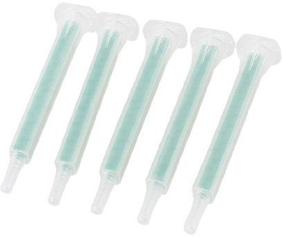 Sourcingmap 3.3 Long Epoxy Adhesive Gun Applicator Dynamic Mixer Mix Mixing Nozzle 5 Pcs