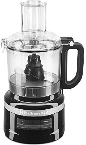 KitchenAid Robot da cucina - Ciotola da 1,7 L - 2 velocità e funzione Pulse - Accessori per lavastoviglie - 250 W - Nero onice