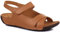 Pavers Wide Fit Touch-Fasten Sandals - Tan Size 6