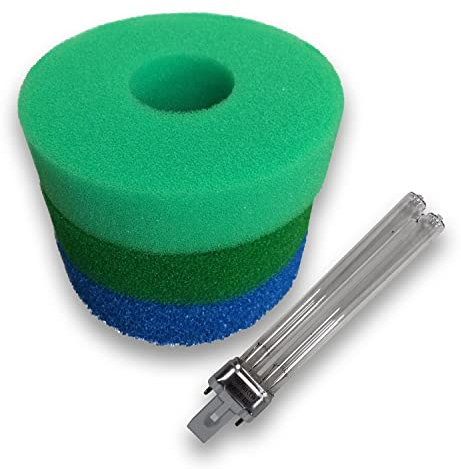 Finest-Filters Compatible Hozelock Bioforce 4500 Filter Foam Sponge And UV Bulb Lamp Pond Set