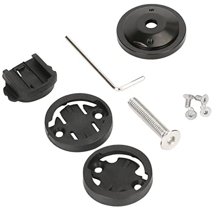 Butyeak Bicycle Computer Mount, Compatible with Bicycle Computers (Garmin, Wahoo), Odometers (Multiple Brands), Stem Mount Adapter, Black