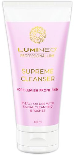 Lumineo facial gel, developed for electric facial brushes, facial cleansing gel, extra smooth, facial washing gel, gel, pore cleanser, face make-up remover (Blemish Skin)