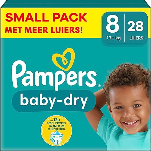 Pampers - Baby Dry - Größe 8 - Kleines Paket - 28 Stück - 17+ KG