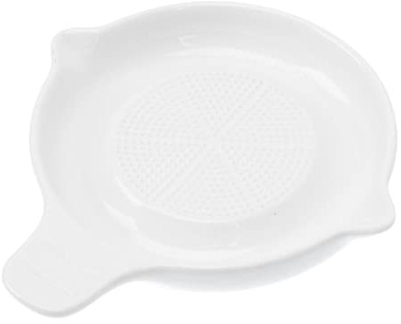 1pc Ceramic Grinder Potato Mashers Chocolate Grater Supplement Food Grinder Hand Tools Parmesan Grater Food Grinding Bowl Multitools Cheese Grater Plate Baby Food Maker Peel White