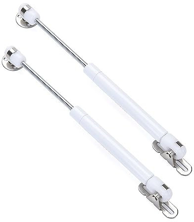 Soft-Close-Scharniere für Küchenschränke, 2 Stück 1,5 x 27 cm Küchenschrank-Scharnierstrebe Deckelstütze 6–15 kg Schranktür-Gasfederscharniere Bettkasten-Hardware Schließscharniere (GrayN) (33LB)) (C