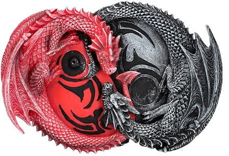 Yin-Yang Drachen Räucherhalter Infinity Dragon von Spiral, 15 cm, Für Stäbchen & Kegel
