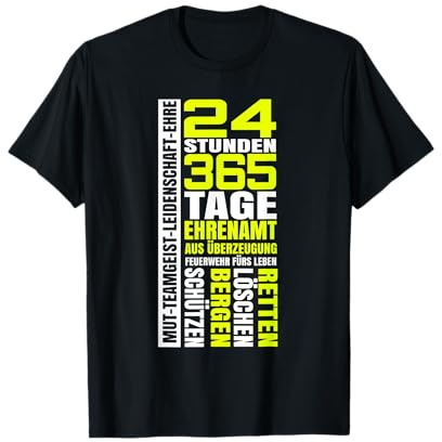 Feuerwehr Freiwillige Uniform Löschgruppe 112 Feuerwehrmann T-Shirt