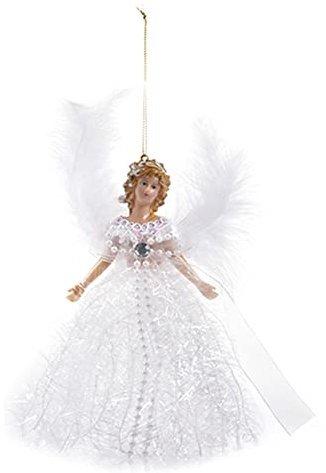 Angel Tree Topper, 25g Top Angel Statue Tree, Fairy Tree Topper Pendant, Fairy Tree Toppers, New Christmas Small Pendant for Top of Christmas Tree