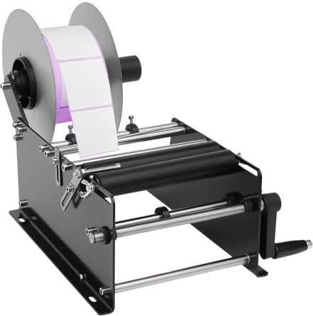 TaNeHaKi Etikettiermaschine für Flaschen Manuelle Flaschenetikettiermaschine Etikettiergerät Flaschen Runde Flaschenetikettiermaschine Etiketten Applikator für 2-12cm Flaschen