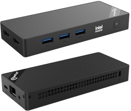 youyeetoo BY52 Mini Pc, in-tel N100 CPU -12th Gen Alder Lake - BIS zu 3.4GHz, 12 / 16GB LPDDR5 RAM, 256GB- 1TGB NVME SSD, Mini Gaming PC, mit Dual HDMI 2.0 4K,Office/HTPC (16GB+512GB SSD)