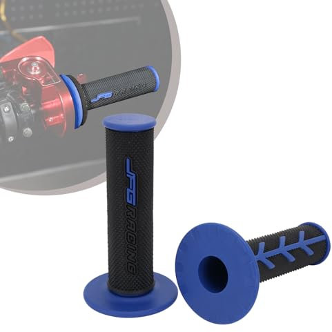 1 Pair Dirt Bike Handlebar Grips,22mm/24mm Motorcycle Handle Bar Hand Grips Non-slip for Pit Dirt Bike Motocross-Blue