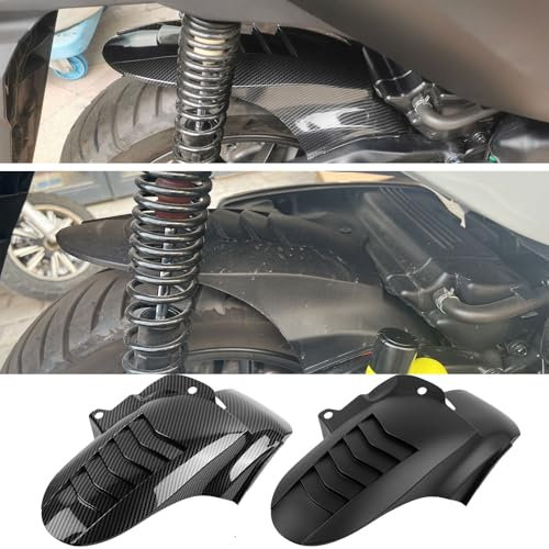 WOOGA parafango moto ruota posteriore parafango copertura paraspruzzi Replacement for Ho&n&da Forza 350 NSS350 2020-2024 Copriruota per parti di motociclette (corto stile B-Nero opaco)
