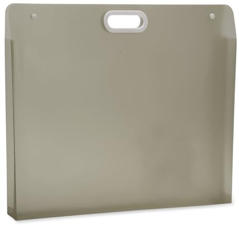 CAPASTEC Kunstmappe Hellbraun 1pc Für Zeichnungen PP Wasserdicht | Wasserdicht, 28cmx28cm, Mit Griffen, Für Kunstwerke, Leicht, Tragbar, Robust, Langlebig