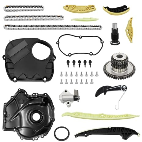 Audi Q5 2.0T Timing Chain Kit With EA888 Valve Cover Gasket For Fits 2008-2017 Audi Q5 A4 A5 A6 1.8T 2.0T, 2006-2017 Volkswagen Jetta Tiguan Passat,Replace#06H103269H Kit De Cadena De Tiempo De