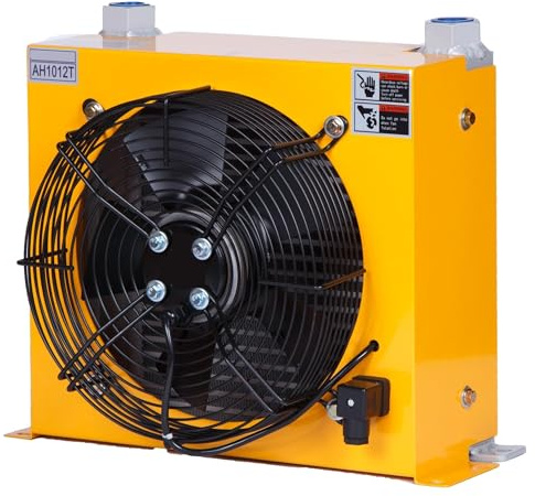 AH1012T-CA Plattenwärmetauscher 100L/min Aluminiumkühler Hydrauliköl-Luftkühler mit Lüfter Effiziente Stoßdämpfung(AC380V)