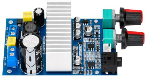Yosoo Health Gear 100W Digitalverstärker-Board-Subwoofer-Amp-Modul DC 12-24V Mono Bass Power Amp mit Vorverstärker und Bass-Crossover für DIY-Lautsprecher | SubwooferModul mit integriertem Vorverstärker, 12-24V DC, Mono Endstufe für Auto DIY Heimkino, Platine