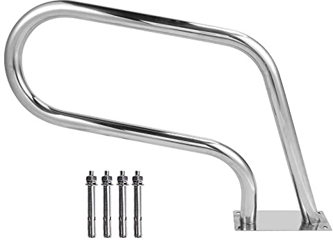 Barandilla para escaleras de piscina, pasamanos de seguridad, pasamanos de escalera de piscina engrosada de acero inoxidable 304, diseño antideslizante para piscinas privadas, piscinas grandes, tamaño
