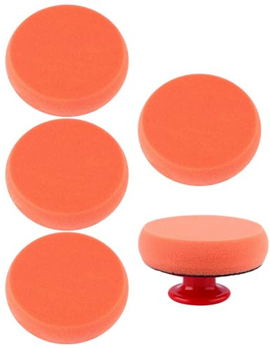 GRIRIW Kit 6 Pezzi Spugne Lucidanti per Auto, Tampone per Ceratura Resistente e Riutilizzabile, Strumento Manuale e Finitura Vernici, Adatto per Pulizia Carrozzeria e Miglioramento