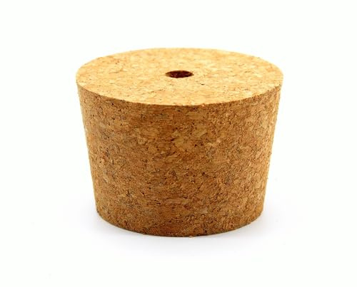 Korkstopfen mit Loch 64/54mm - Agglomerierter Kork Korkverschluss Flaschenkorken Korken Fasskorken