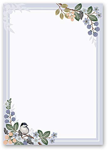 Motif Letter Paper! Seasons - Spring Spring Branches 50 Sheets DIN A5 - Paper-Media