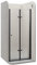 Moments of Glass Mampara de ducha puerta plegable rango de ajuste de 68-72cm altura: 195 cm de cristal transparente templado de seguridad de 6 mm perfiles de aluminio negro - DK822