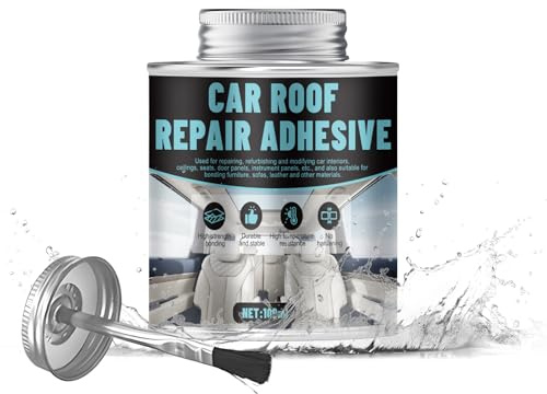 WEILAOK Colla per Cielo Auto, colla per Tessuti Auto, Colla per Alte Temperature Tessuto Auto Cielo, Collas per Tappezzeria Auto per Pelle, Schiuma, Tessuto, Forza Adesiva Super Forte, -20°C A 90°C