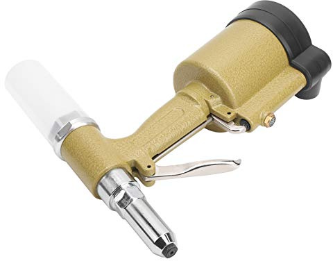 Hyuduo Pistola Remachadora Neumática Hidráulica KP-702, Herramienta Remachadora de Aire de Aluminio de Aviación con Estructura de 3 Garras para Remaches de Acero/Aluminio, Entusiastas del Bricolaje
