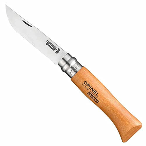 Opinel N° 8 STAHL HOCH CARBON MESSER, Hartholz Braun