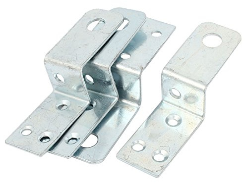 sourcing map Eckverbinder Z-Form Winkelklammern 36x34mm 4 Stück | Z Winkel Befestigung Halterung Eckmontage Regalhalterung Klammer Zubehör