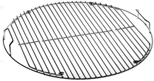 Weber Hinged Cooking Grate – Heavy‑Duty Plated Steel with Flip‑Up Sides for Adding Charcoal, Fits 18 Weber Kettle Grills