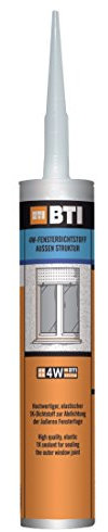 BTI 4 W fenêtre de mastic blanc 290 ml Cartouche extérieur Mastic fenêtre fenêtre Mastic